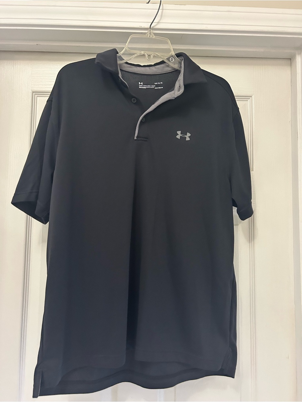 Under Armour Men’s Black Polo with Gray Trim